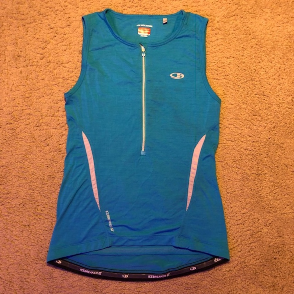Icebreaker GT Reflective Zippered Tank Top